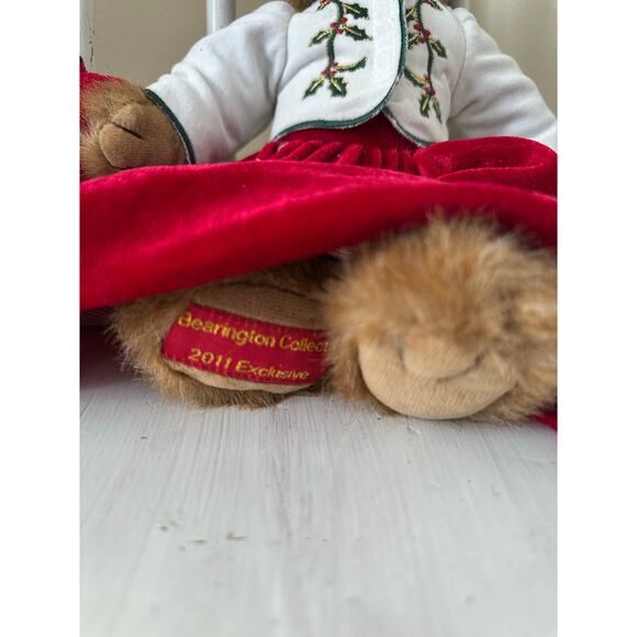 Bearington Bears collection “Scarlet Songbird” Musical Plays “o Holy Night” RARE - Picture 2 of 9